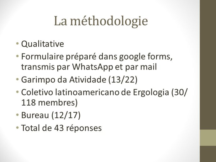 Diapo 4 La méthodologie