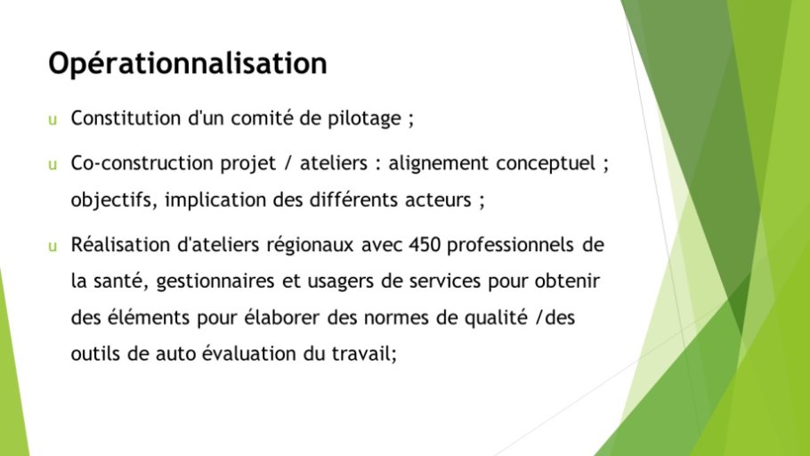 Diapo 10 Opérationnalisation
