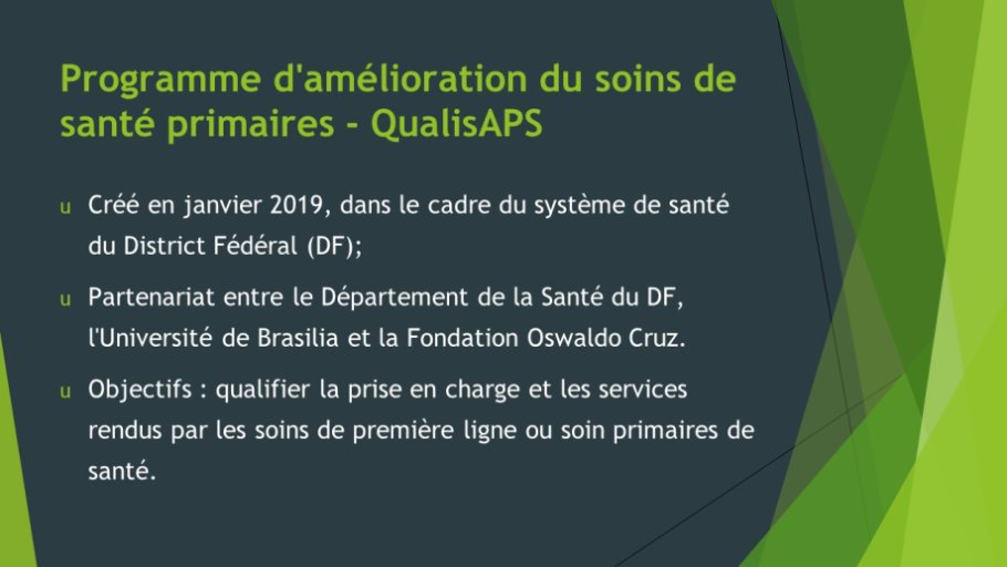Diapo 3 Programme d'amélioration du soins de santé primaires - QualisAPS