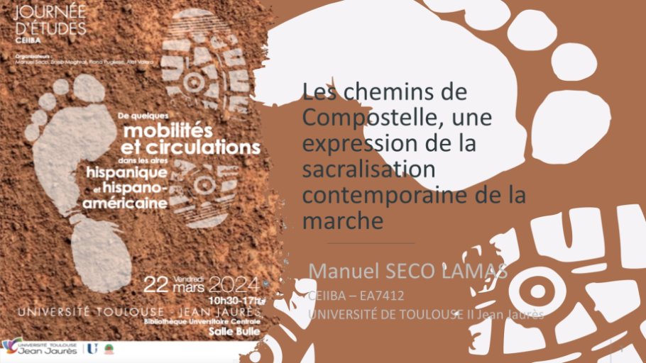 Diapo 1 Les chemins de Compostelle, une expression de la sacralisation contemporaine de la marche