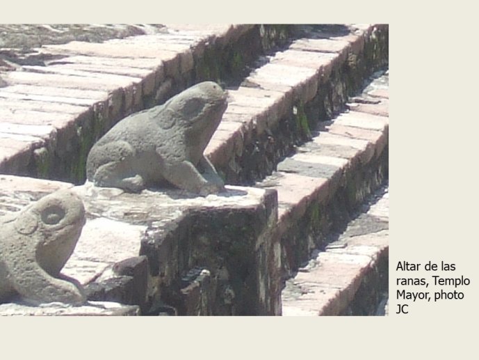 Diapo 26 Altar de las ranas, Templo Mayor, photo JC