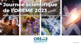 Présentation écran Journée scientifique de l'OREME - 19 oct. 2023