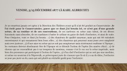 Diapo 25 Venise, 3/15 décembre 1877 (à Karl Albrecht)