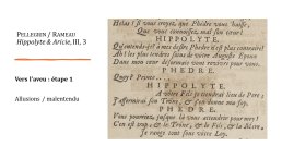 Diapo 9 Vers l’aveu : étape 1  Allusions / malentendu