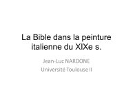 Diapo 1 La Bible dans la peinture italienne du XIXe s.