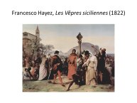Diapo 20 Francesco Hayez, Les Vêpres siciliennes (1822)