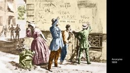 Diapo 8 Viva Verdi, devise des patriotes italiens du XIXè siècle