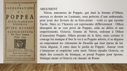 Diapo 8 L'inconoratione di Poppea, Argument