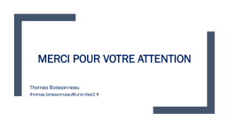 Diapo 21 Merci pour votre attention