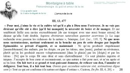 Diapo 28 2. La grande santé b) Contre le dégoût de la vie