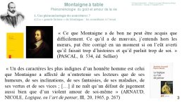 Diapo 3 1. Une phénoménologie des nourritures ? a) La « grande fadaise » de Montaigne : les nourritures à l’essai