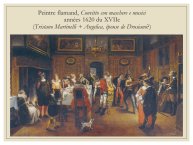Diapo 17 Peintre flamand, Convitto con maschere e musici, années 1620 du XVIIe