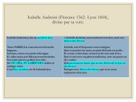 Diapo 6 Isabella Andreini (Florence 1562- Lyon 1604), divine par sa voix