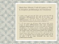 Diapo 7 Maria Ines Aliverti, I volti di Lavinia, p. 118 : la réception problématique de l’innamorata