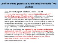 Diapo 8 - Confirmer une grossesse au-delà des limites de l'AG : un choc