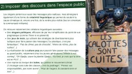 2) Imposer des discours dans l’espace public 3/4