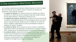 3) Des nouveaux répertoires discursifs 1/4