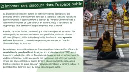 2) Imposer des discours dans l’espace public 1/4
