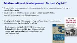 Diapo 20 Modernisation et développement. De quoi s'agit-il ?