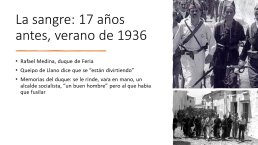 Diapo 3 La sangre: 17 años antes, verano de 1936