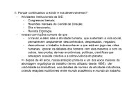 Diapo 3 II. Porque continuamos a existir e nos desenvolvemos?