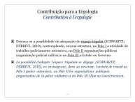 Diapo 18 Contribuição para a Ergologia = Contribution à l'ergologie 1/7