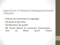 Diapo 7 L'approche des 17 Objectifs de Développement Durable - ODD/ONU