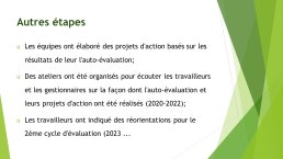 Diapo 15 Autres étapes
