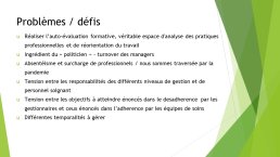Diapo 16 Problèmes / défis