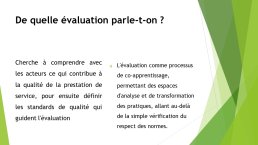 Diapo 9 De quelle évaluation parle-t-on ? [2]