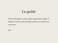 Diapo 7 Le guide
