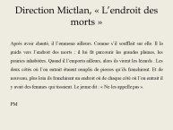 Diapo 9 Direction Mictlan, « L’endroit des morts »