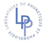 Logo Laboratoire de Phonétique et de Phonologie